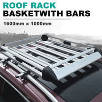 Universal Roof Rack Basket Car Top Luggage 1600X100 cm (Sliver)