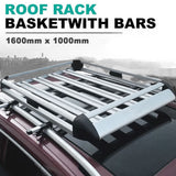 Universal Roof Rack Basket Car Top Luggage 1600X100 cm (Sliver)