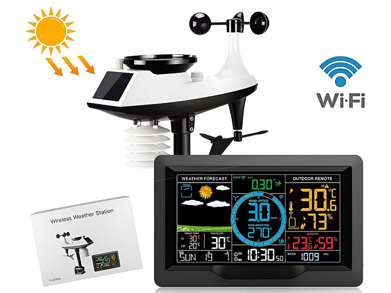 Wireless Weather Station Indoor Outdoor  Forecast Rainfall Wind Speed