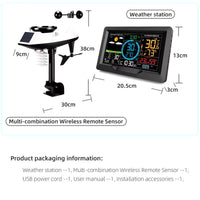 Wireless Weather Station Indoor Outdoor  Forecast Rainfall Wind Speed