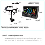 Wireless Weather Station Indoor/Outdoor  Forecast Rainfall Wind Speed