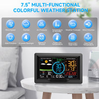 Wireless Weather Station Indoor Outdoor  Forecast Rainfall Wind Speed