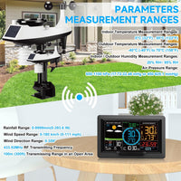 Wireless Weather Station Indoor Outdoor  Forecast Rainfall Wind Speed