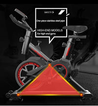 Indoor Exercise Bike  Stationary Cycling Bike with LCD Monitor Spinning Bike
