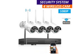 Wireless Security Camera system with 4 Cameras 5MP 1080P