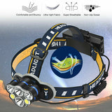 Head Light Headlight USB Rechargeable LED  Head Lamp Flashlight Waterproof