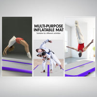 Evoland Inflatable Gymnastics Mat Air Track Tumbling Mat - 3M (Purple)