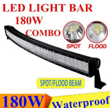 Super Bright 30" Curved 180W flood/spot light 60 LED - With A Free Wiring Kit