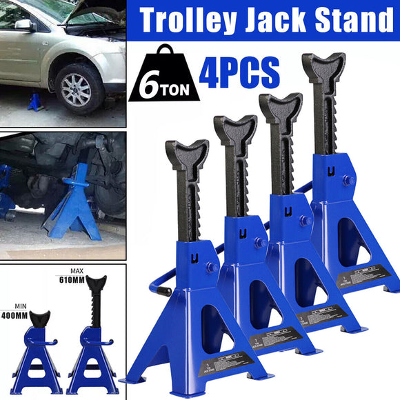 4 x HEAVY DUTY 6 TON AXLE STANDS A PAIR
