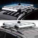 Universal Roof Rack Basket Car Top Luggage 140X96 cm (Sliver)