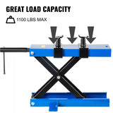 High Quality Motorbike Scissor Lift Stand Blue - 500kg Capacity