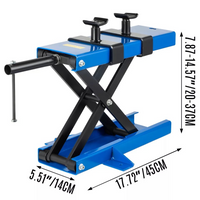 High Quality Motorbike Scissor Lift Stand Blue  500kg Capacity