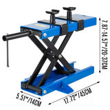 High Quality Motorbike Scissor Lift Stand Blue - 500kg Capacity