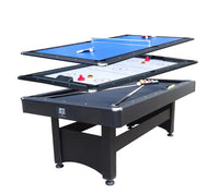 7Ft Multi Function 3 in 1 Pool Table Hockey Tennis Table With A Electronic Puck