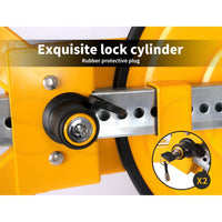 Wheel Lock Clamp Car Caravan Trailer Security Keys Heavy Duty 13'' - 15''