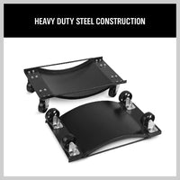 4 x Heavy Duty Vehicle Wheel Dolly Sets Ball Bearings Trolley Rated at 1800KG