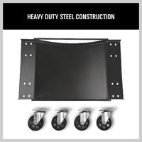 4 x Heavy Duty Vehicle Wheel Dolly Sets Ball Bearings Trolley Rated at 1800KG