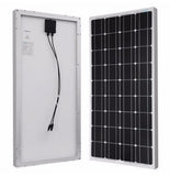 2 x Solar Panel 100 Watt 12-18 Volt Monocrystalline Panel  (With Bass Fittings)