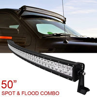 Super Bright 50" Curved 300W flood/spot light 100 LED - With A Free Wiring Kit