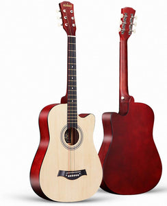 Brand New 38" Acoustic Guitar Wood  (With A Free Carry Bag Case)