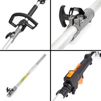 High-Powered 62CC Brush Weed Cutter Saw Hedge Trimmer 5 in 1 (max reach 3.2M)