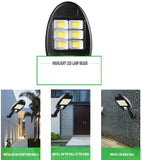 4 x LED 72 COB Solar Powered PIR Motion Sensor Security Wall Lights