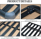 Universal Roof Rack Basket Car Top Luggage 127X90 cm (Black)