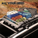 Universal Roof Rack Basket Car Top Luggage 127X90 cm (Black)
