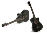 Brand New 38" Acoustic Guitar Black  (With A Free Carry Bag Case)