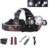 CREE XM T6 Rechargeable Headlamp LED Head Torch Lamp 8,000 Lumens
