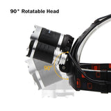 CREE XM T6 Rechargeable Headlamp LED Head Torch Lamp 8,000 Lumens