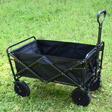 Folding Wagon Cart, Garden Carts Large Capacity Beach Foldable Outdoor Camping