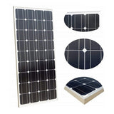 2 x Solar Panel 150 Watt 12-18 Volt Monocrystalline Cells (With Bass Fittings)