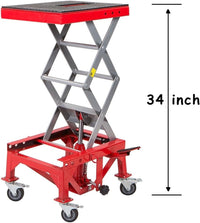 Motorcycle Lift Table Hydraulic Dirt Bike ATV Scissor Jack Lift Hoist