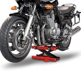 Motorbike Scissor Lift Stand Red / Black - 500kg Capacity