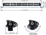 Single Row Led Bright 13" CREE LED flood/spot light Bar  12pcs CREE