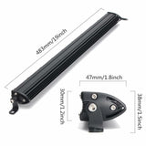 Single Row Led Bright 19" CREE LED flood/spot light Bar  18pcs CREE