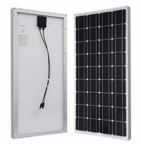 Solar Panel 100 Watt 12-18 Volt  Monocrystalline Controller Z Brackets Cables
