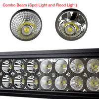 Super Bright 20" Curved 120W flood/spot light 60 LED - With A Free Wiring Kit