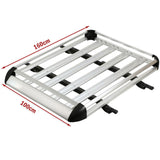 Universal Roof Rack Basket Car Top Luggage 1600X100 cm (Sliver)